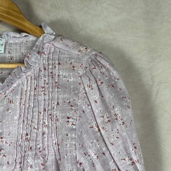 Sabo Skirt Puff Sleeve Top Medium Pink Floral Cottagecore Boho Prairie Ruffles - Picture 5 of 11